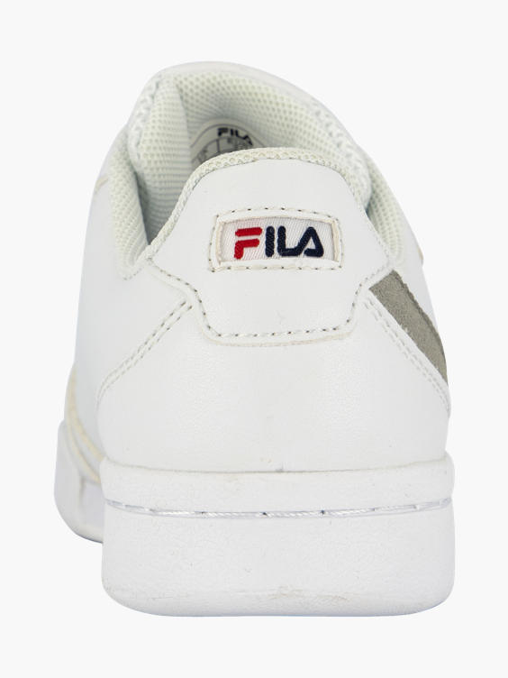 (FILA) Junior Boys Fila White Touch Strap Trainers in White | DEICHMANN