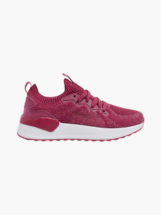 Junior Girls Pink Flyknit Bench Trainers