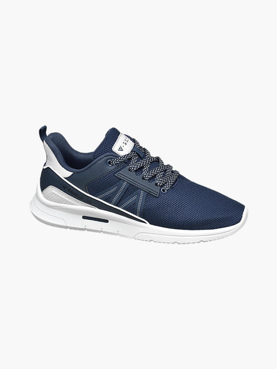 Mens Venice Blue Casual Lace-up Trainers