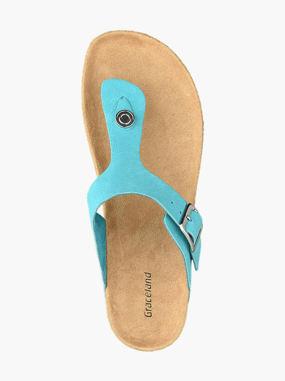 Turquoise slipper
