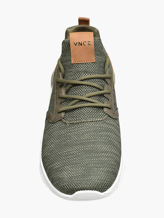 Mens Venice Khaki Casual Lace-up Trainers