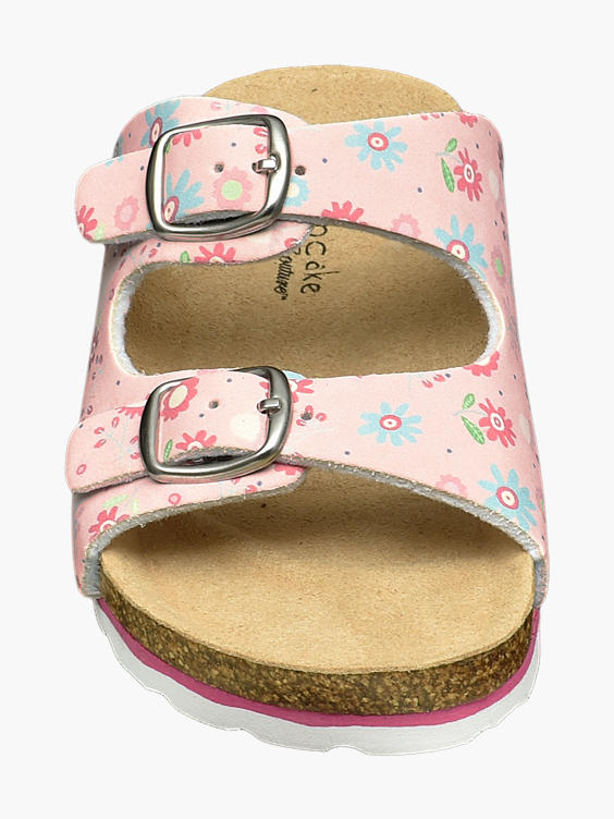 Toddler Girls Cupcake Couture Twin Buckle Flower Footbed Sandals