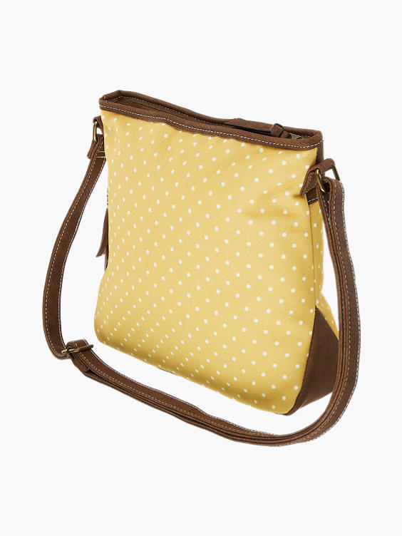 Yellow Polka Dot Cross Body Bag