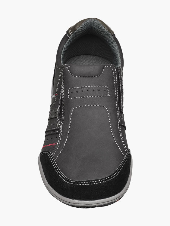Mens Memphis One Black Casual Slip-on Shoes