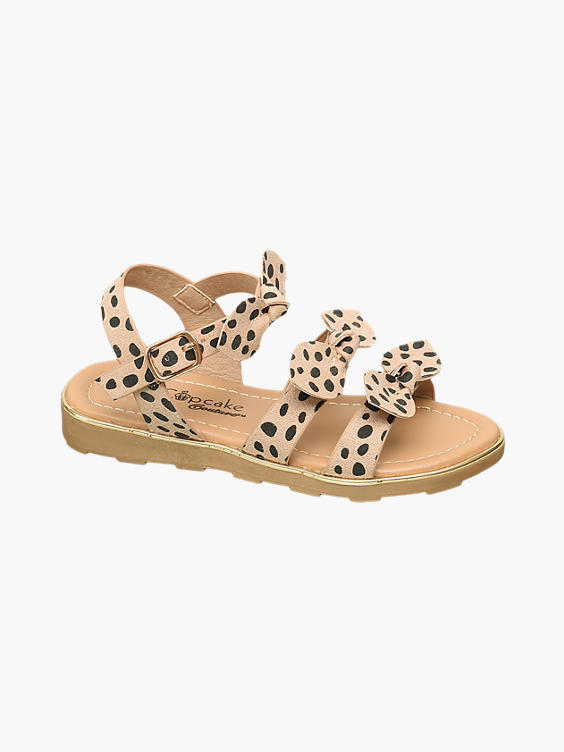 Toddler Girl Leopard Print Bow Sandals