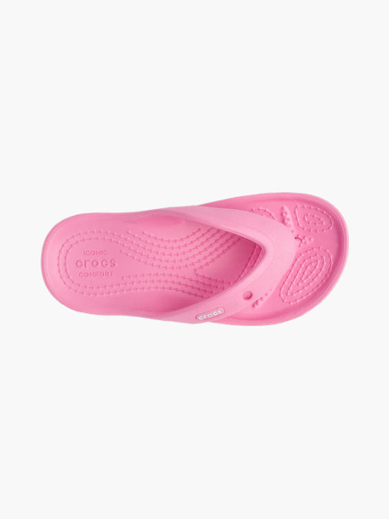 Junior Girls Crocs Bayaband Pink Flip Flops