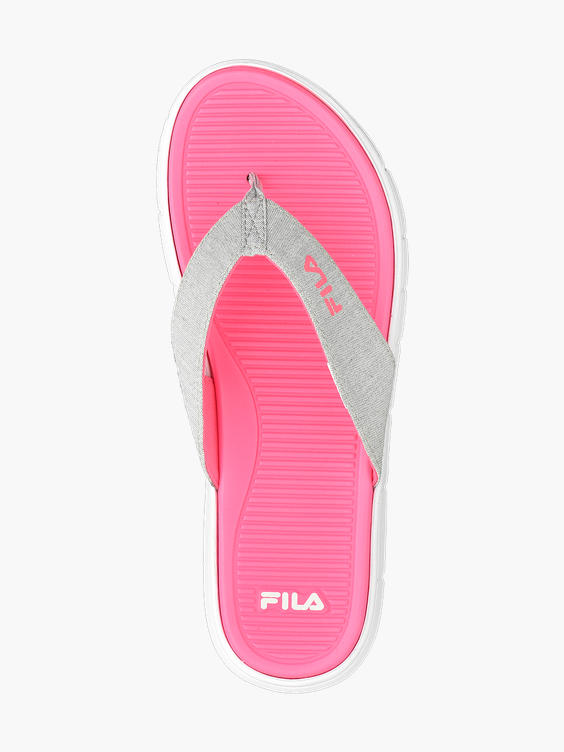 Blijven Encommium Huisje FILA) Ladies Fila Grey/Pink Flip Flops in Pink | DEICHMANN