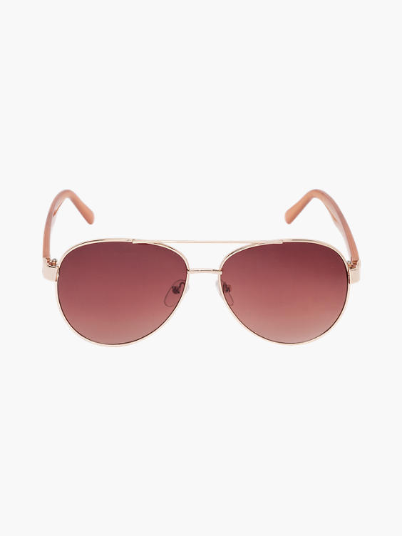 Ladies Pink Aviator Sunglasses