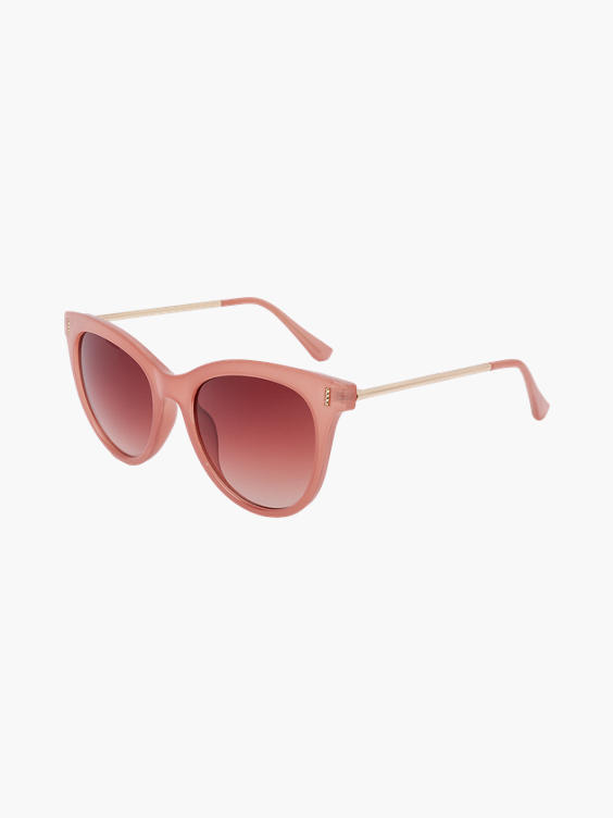 Ladies Pink Round Sunglasses