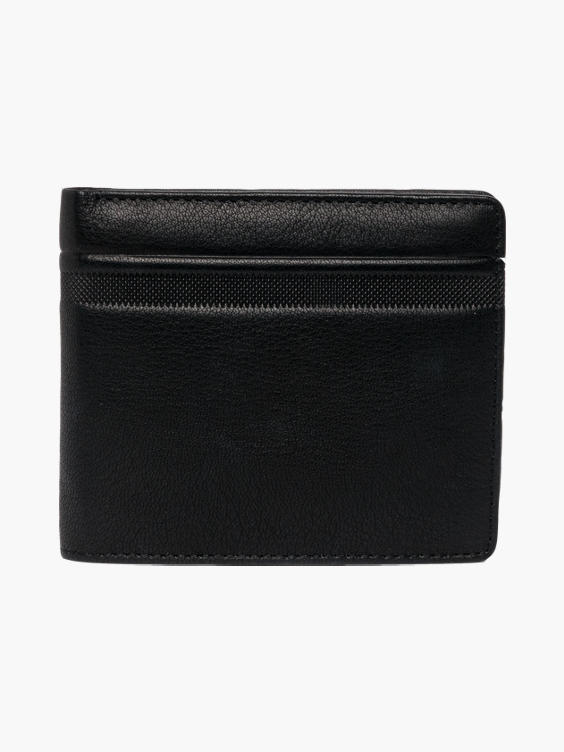 Black Leather Embossed Wallet