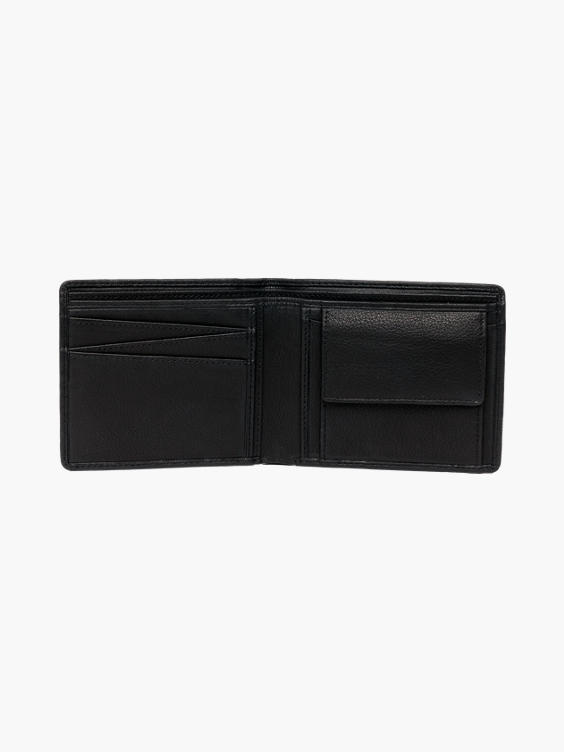Black Leather Embossed Wallet