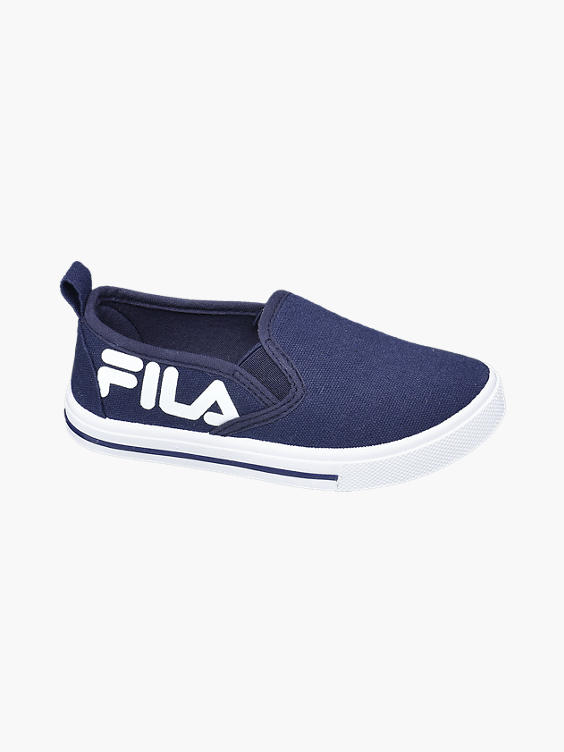 Toddler Fila Navy Canvas Slip-on Shoes in |