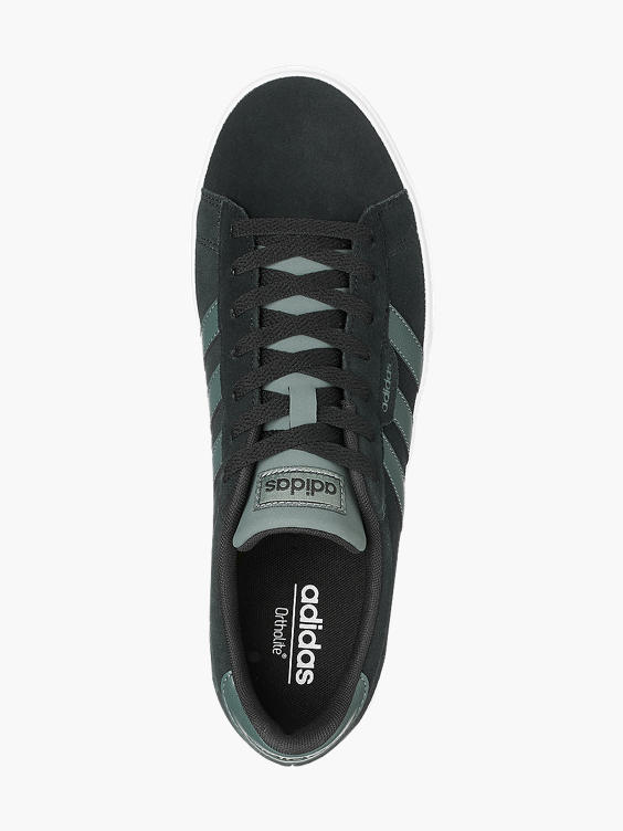 adidas) Daily 3.0 Suede Lace-up Trainers in Black | DEICHMANN