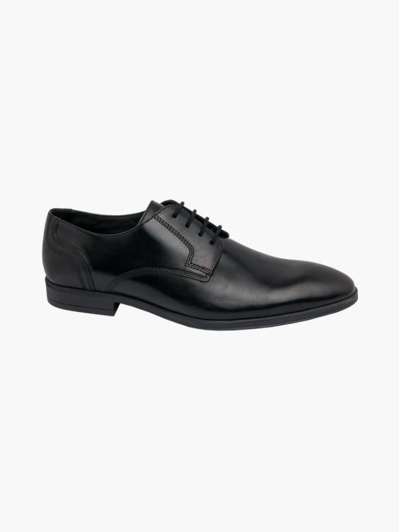 (AM SHOE) Mens AM Shoe Leather Black Lace-up Shoes in Black | DEICHMANN