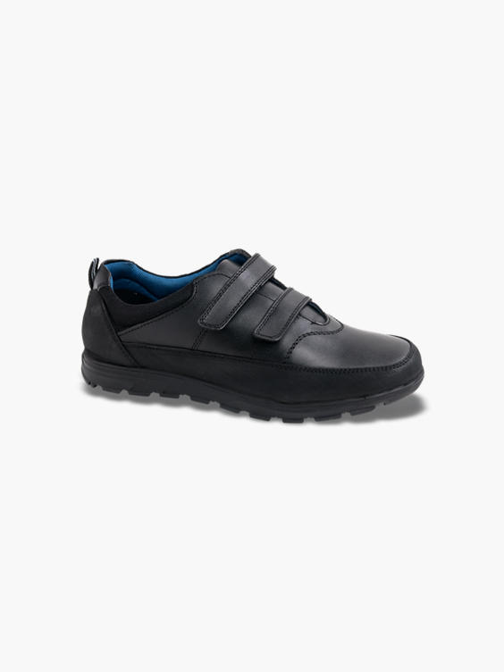 Teen Boy Leather Twin Strap School Shoes