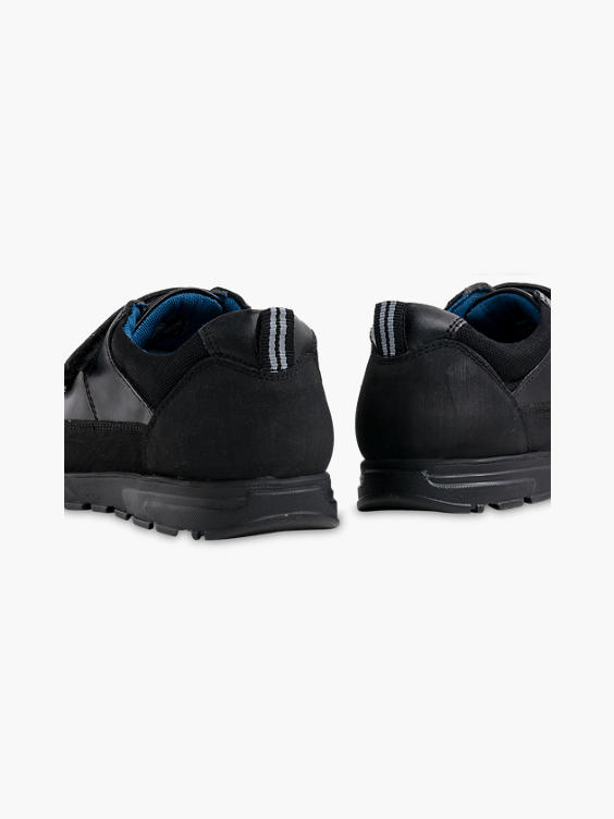 Teen Boy Leather Twin Strap School Shoes