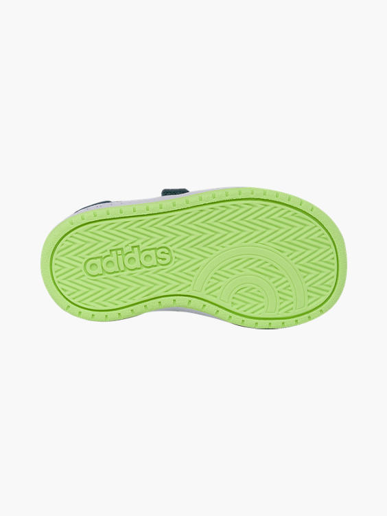 Toddler Boys Adidas Hoops 2.0 Touch Strap Trainers