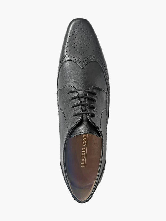 (Claudio Conti) Mens Claudio Conti Formal Black Leather Lace-up Shoes ...