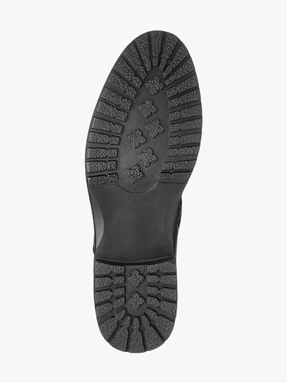 Mens Venice Black Formal Slip-on Boots