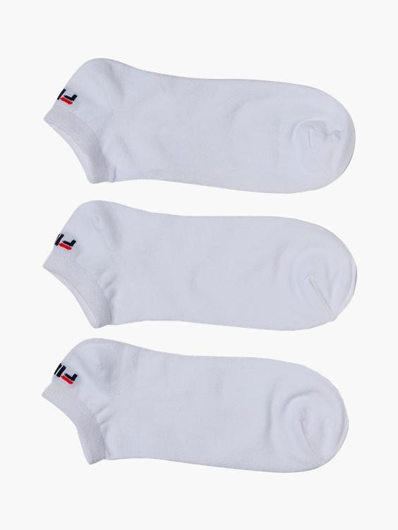 (FILA) Mens Fila 3pk White Trainer Socks 43-46 in White | DEICHMANN