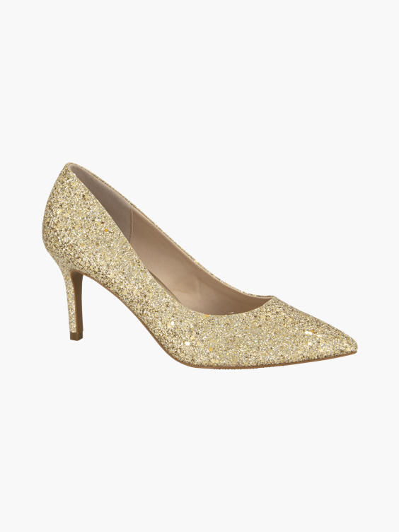 Rally aankleden Verstikkend Graceland) Gouden pump glitter van Goud | vanHaren