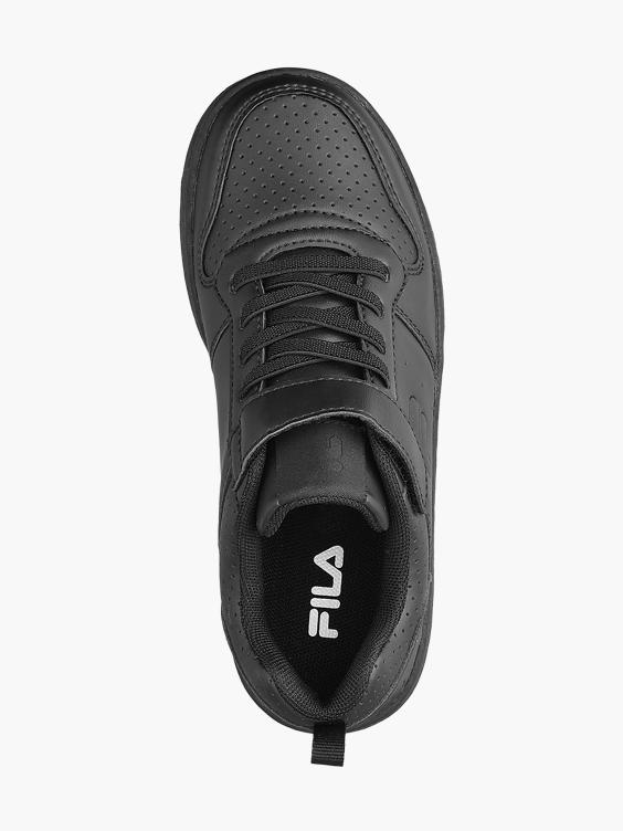 Fila trainers junior black hotsell