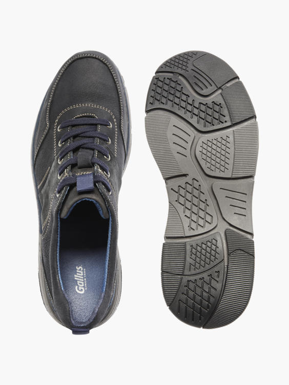 Gallus) Donkerblauwe nubuck sneaker van Blauw | vanHaren