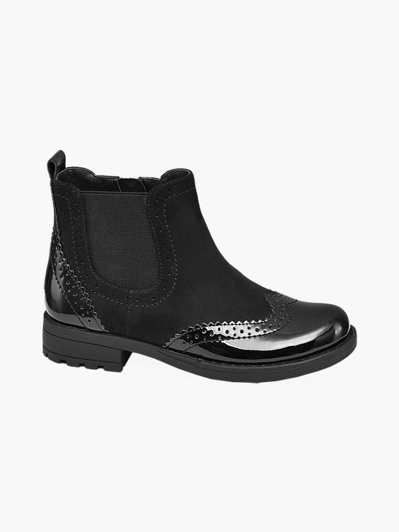 black womens brogue boots