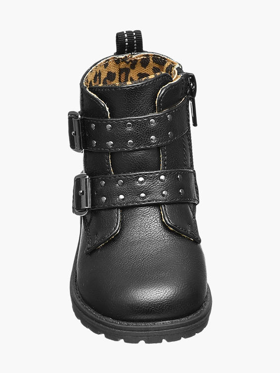 Toddler Girl Double Buckle Biker Ankle Boots