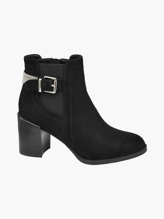 Black Heeled Ankle Boots