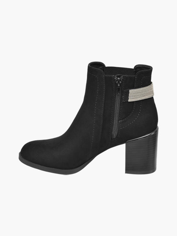 Black Heeled Ankle Boots