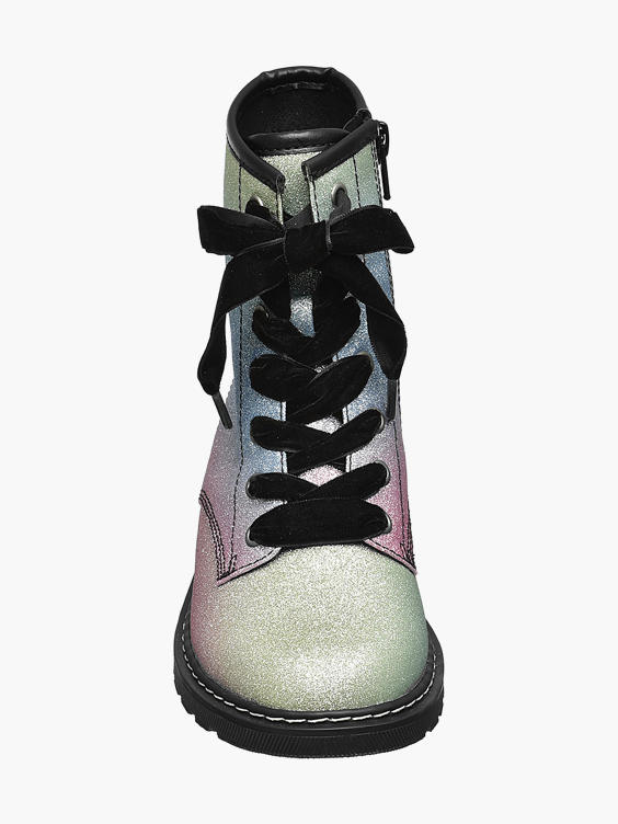 Junior Girl Glitter Lace-up Ankle Boots
