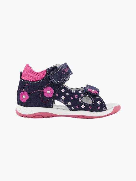 Toddler Girl Leather Twin Strap Sandals
