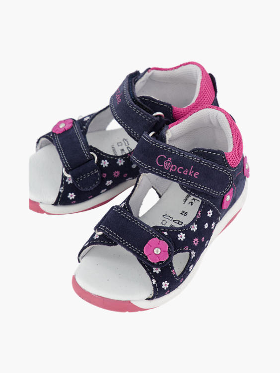 Toddler Girl Leather Twin Strap Sandals