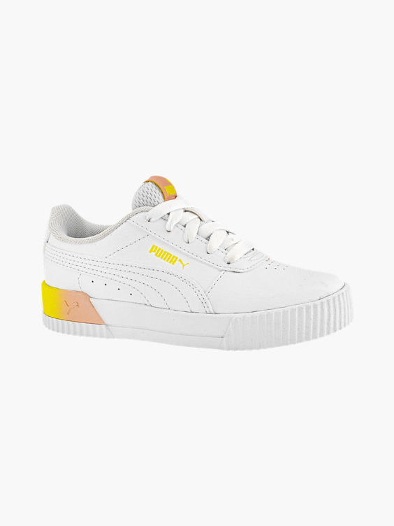 Puma) Witte leren puma Carina Summer sneaker van Wit | vanHaren