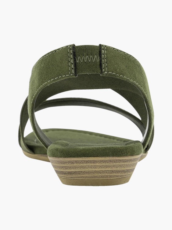 Groene sandaal