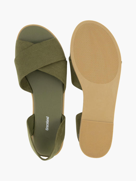 Groene sandaal