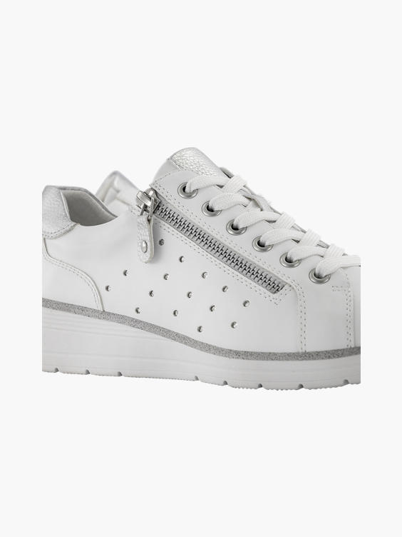 Witte platform sneaker 