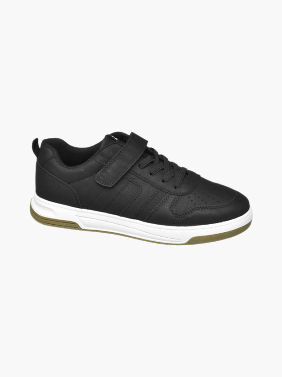 Boys black strap trainers Clearance