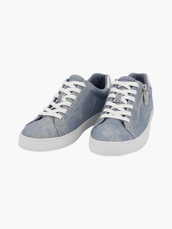 Blauwe sneaker sierrits