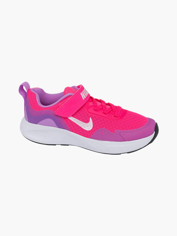 Nike) Junior Girls Nike Wearallday Pink Touch Trainers in |