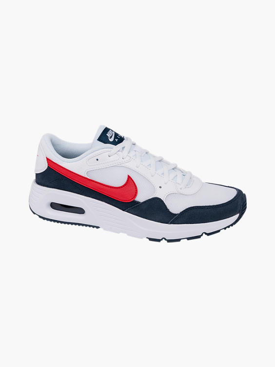 Nike) Teen Boys Air Max SC White Leather Lace-up Red | DEICHMANN