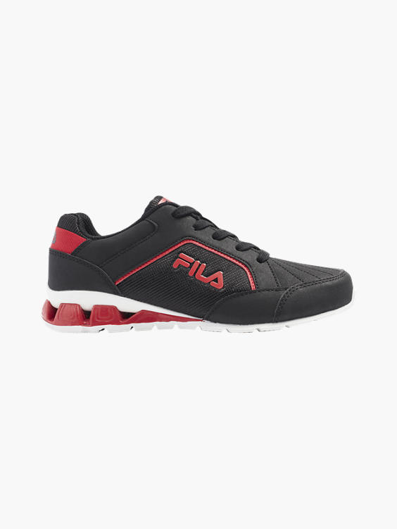 Teen Boys Fila Black Lace-up Trainers 