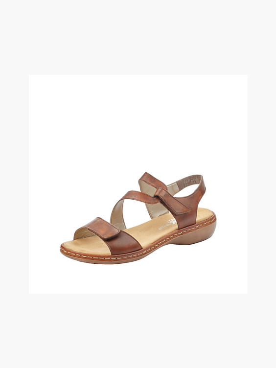 Brown Leather Comfort Sandals