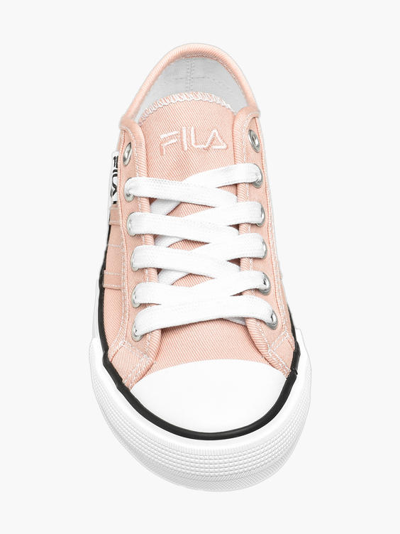 peach canvas shoes