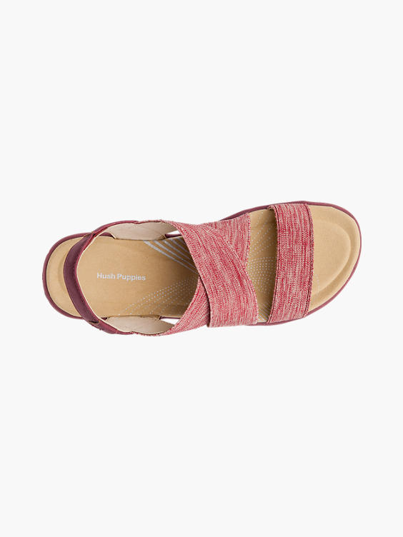Red Elasticated Comfort Sandals