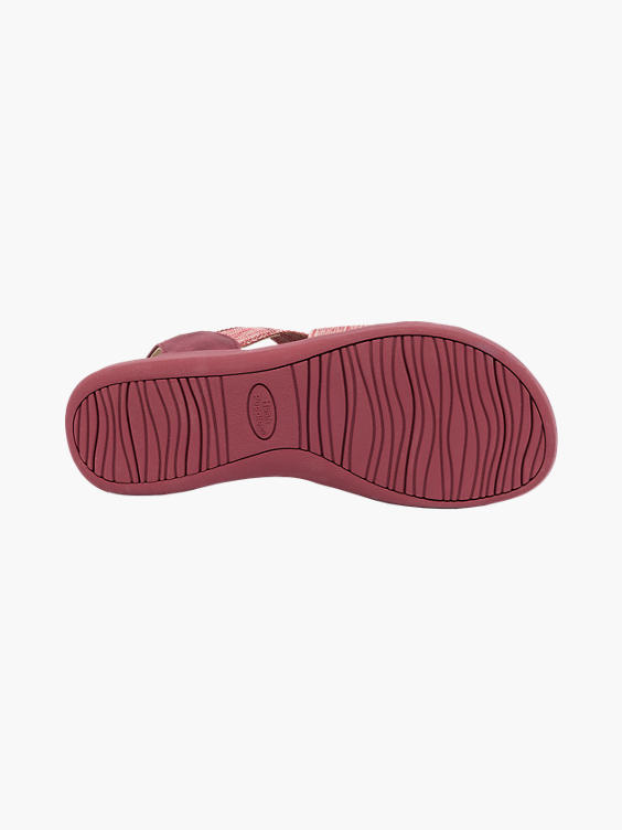 Red Elasticated Comfort Sandals