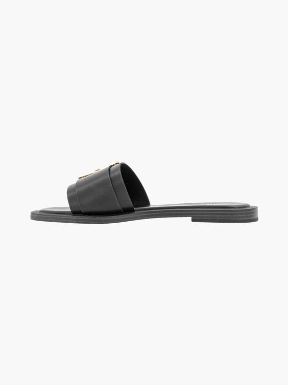 Zwarte slipper 