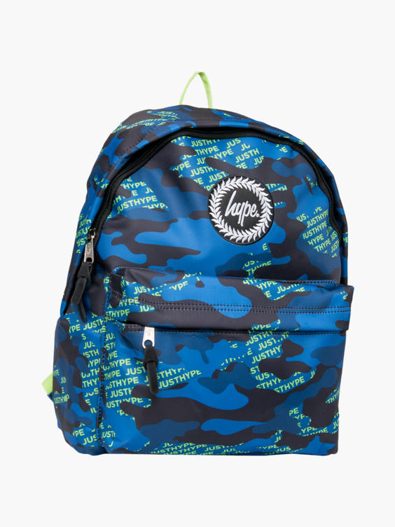 (Hype) Hype Neon Logo Camo Print Backpack in Multicoloured DEICHMANN