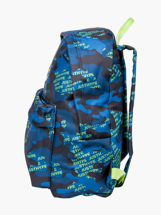 (Hype) Hype Neon Logo Camo Print Backpack in Multicoloured DEICHMANN